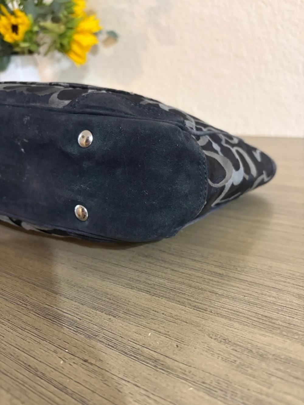 Coach Black Optic Signature Jacquard Tote Bag - Picture 5 of 11